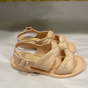 Mini Melissa Cream Kids Sandals